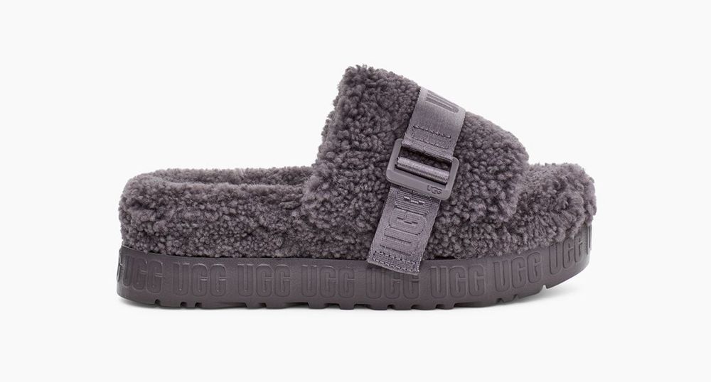 Ugg Fluffita - Womens Slippers - Grey - NZ (8457BRGKP)